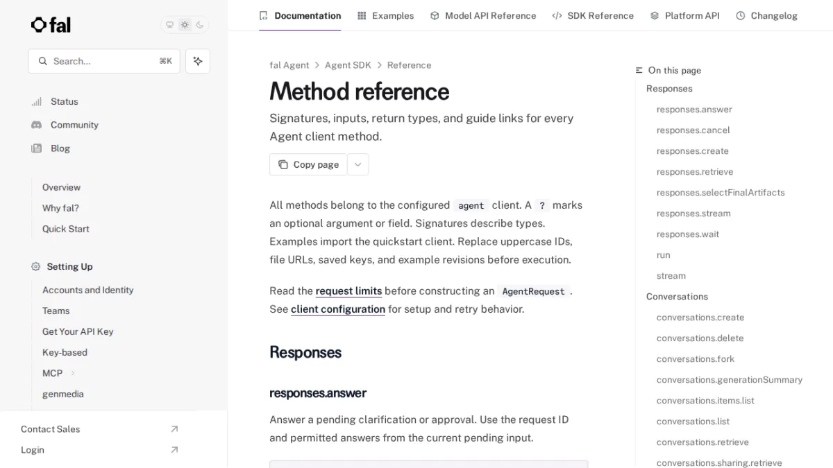 Method reference - fal