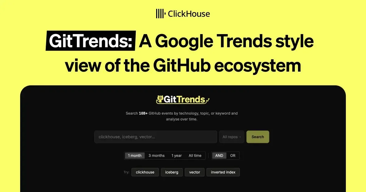 GitTrends: A Google Trends style view of the GitHub ecosystem