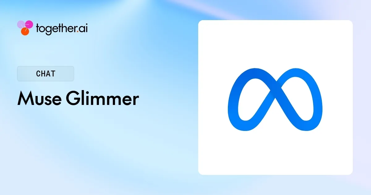 Muse Glimmer 30B: Pricing, Benchmarks & Docs Pricing