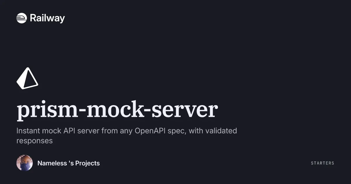Deploy & Host prism-mock-server