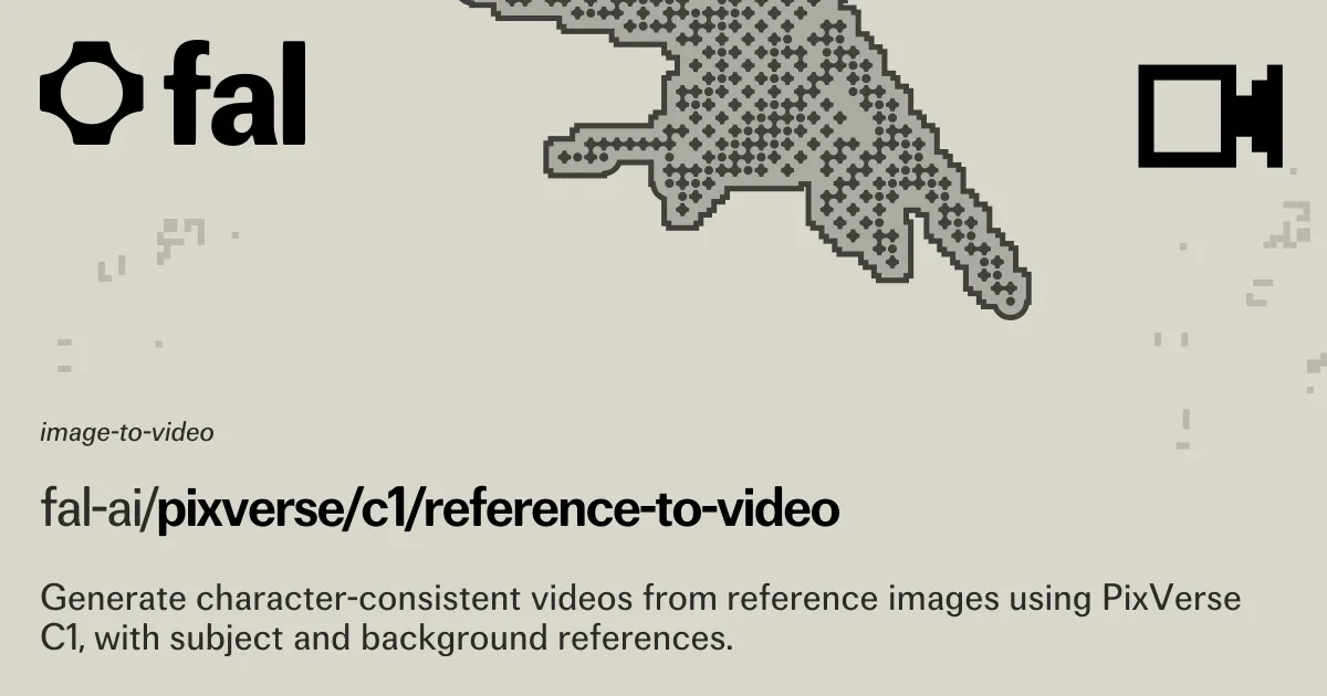 PixVerse C1 Reference To Video (Image to Video) API on fal