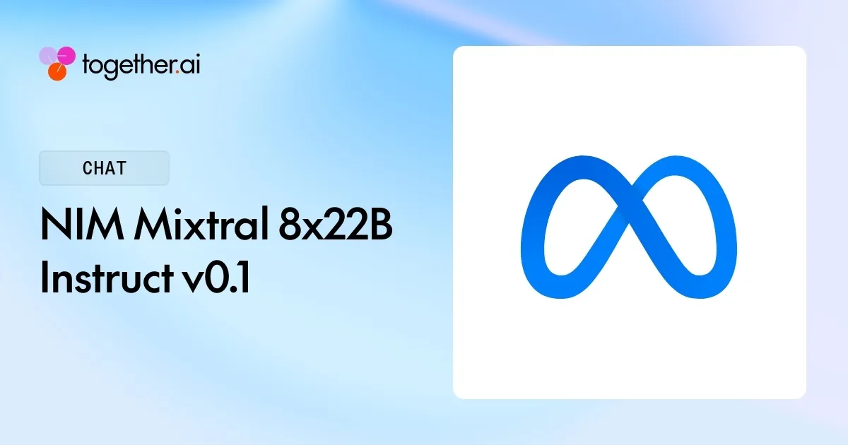 NIM Mixtral 8x22B Instruct v0.1: Pricing, Benchmarks & Docs Pricing
