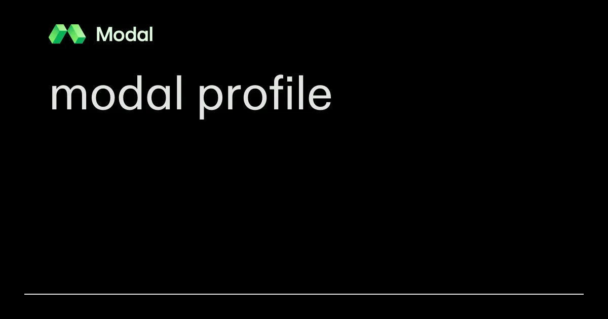 modal profile