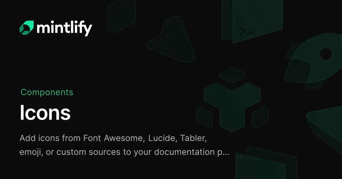 Icons - Mintlify