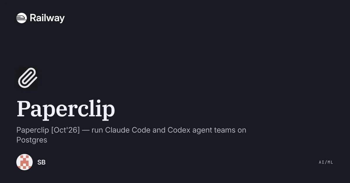 Deploy & Host Paperclip