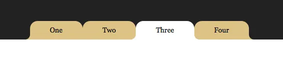 Tabs with Round Out Borders