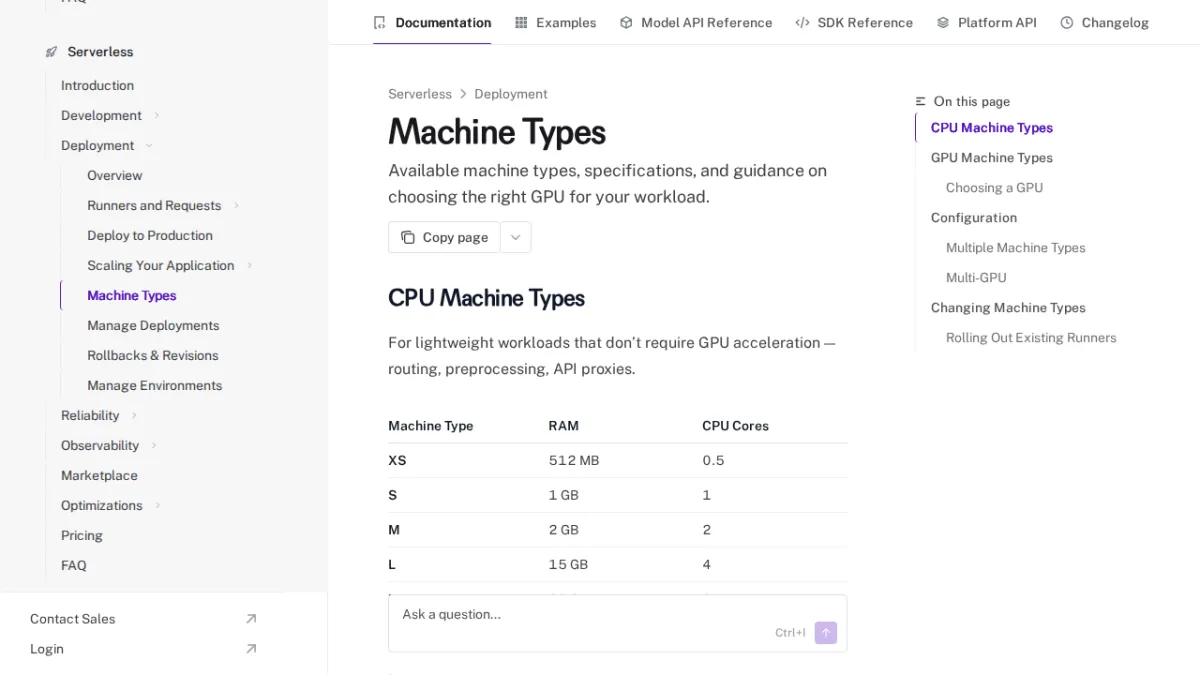 Machine Types - fal