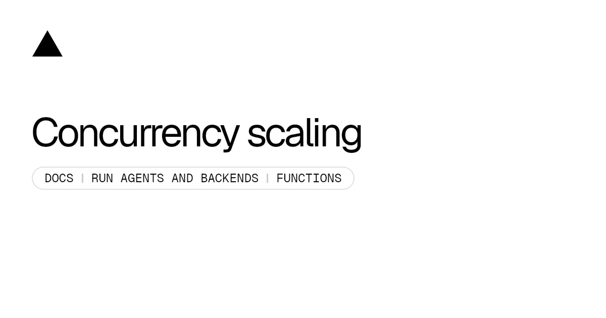 Concurrency scaling
