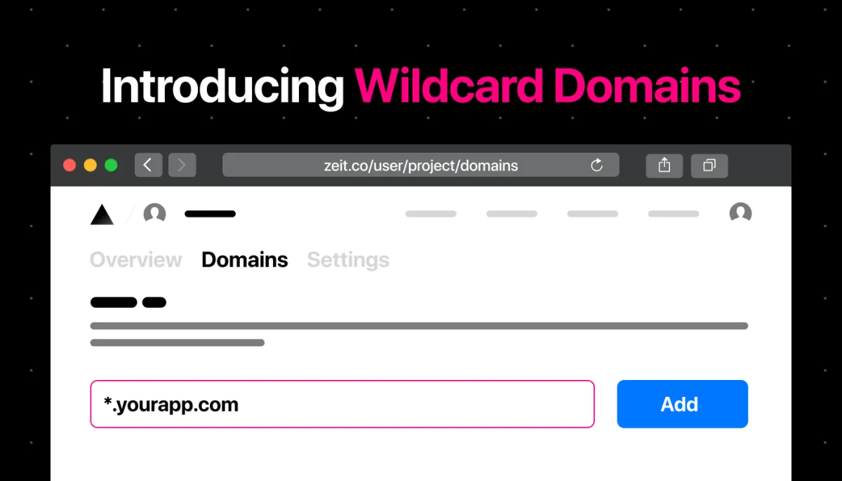 Introducing Wildcard Domains