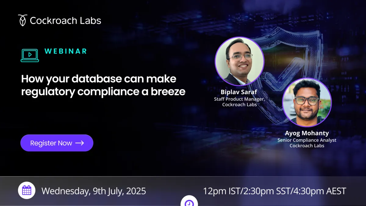 How your database can make regulatory compliance a breeze