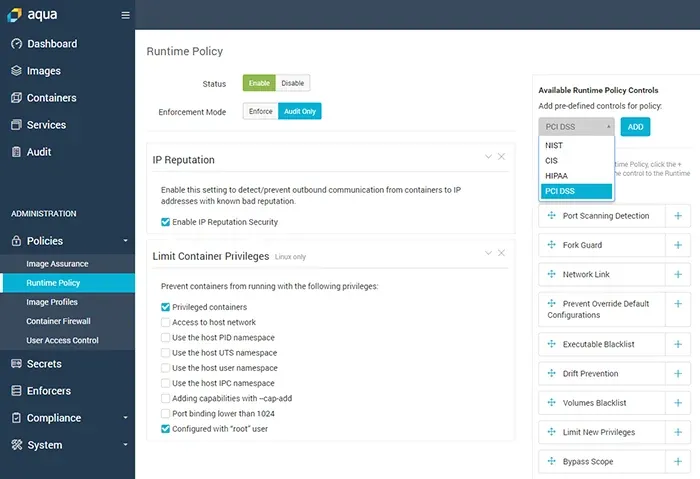Out-of the-Box Policies Simplify Container Compliance