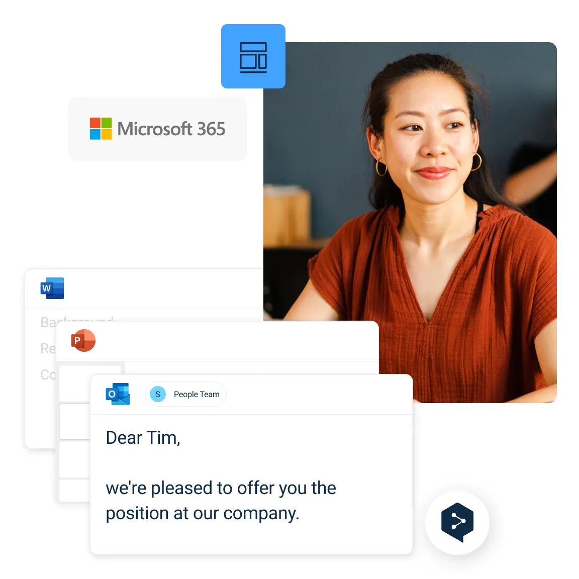 Communicate with ease in all Microsoft applications