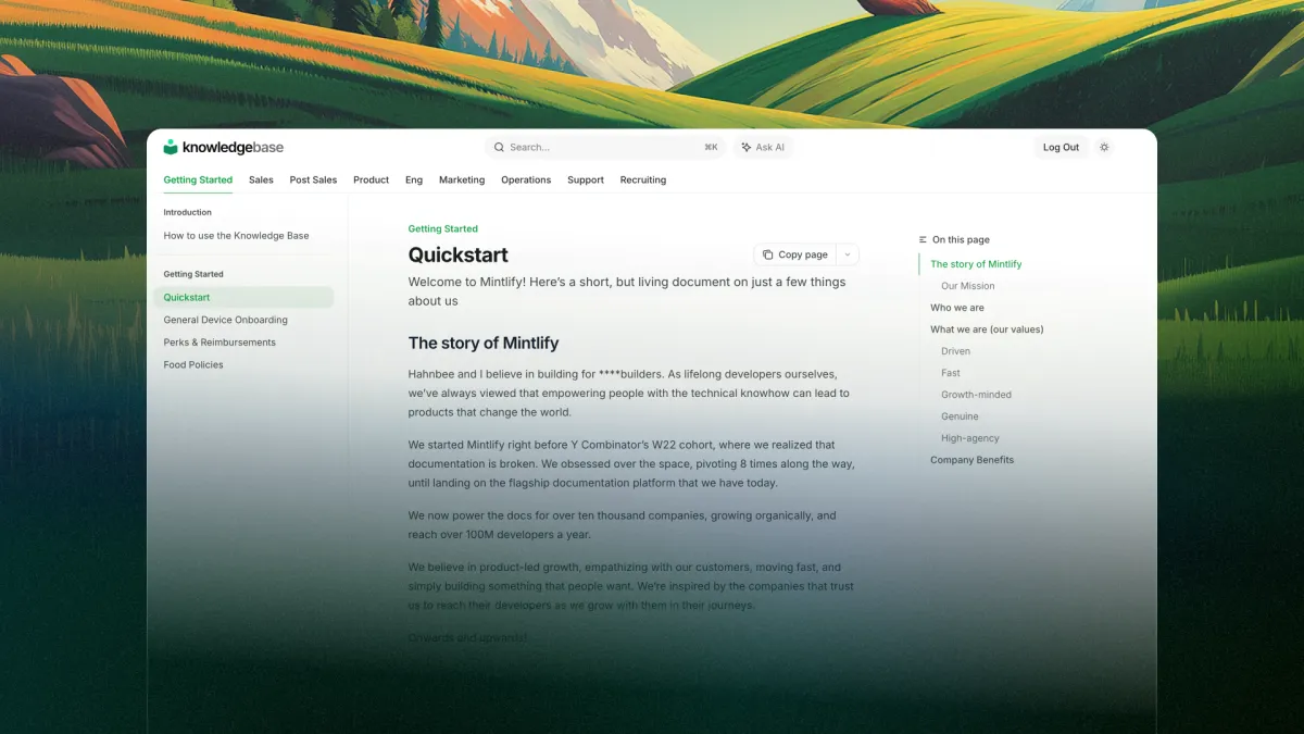 Keep institutional knowledge findable, even when people leave