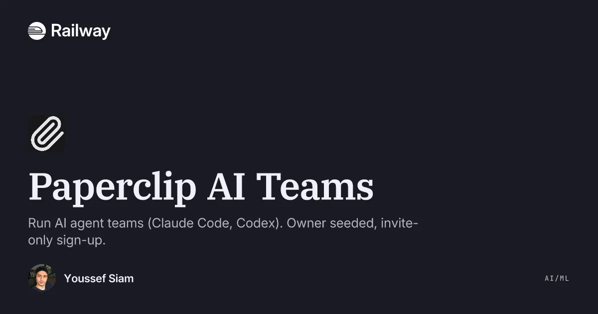 Deploy & Host Paperclip AI Teams