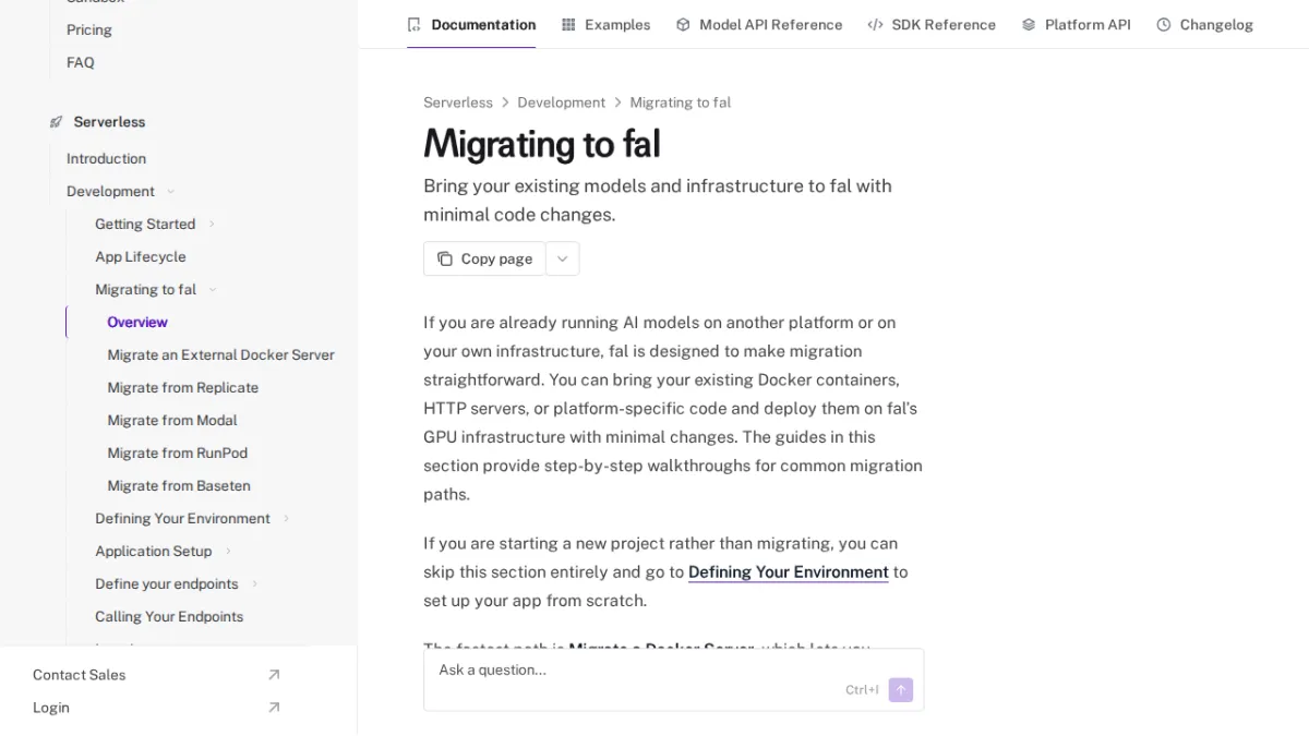 Migrating to fal - fal