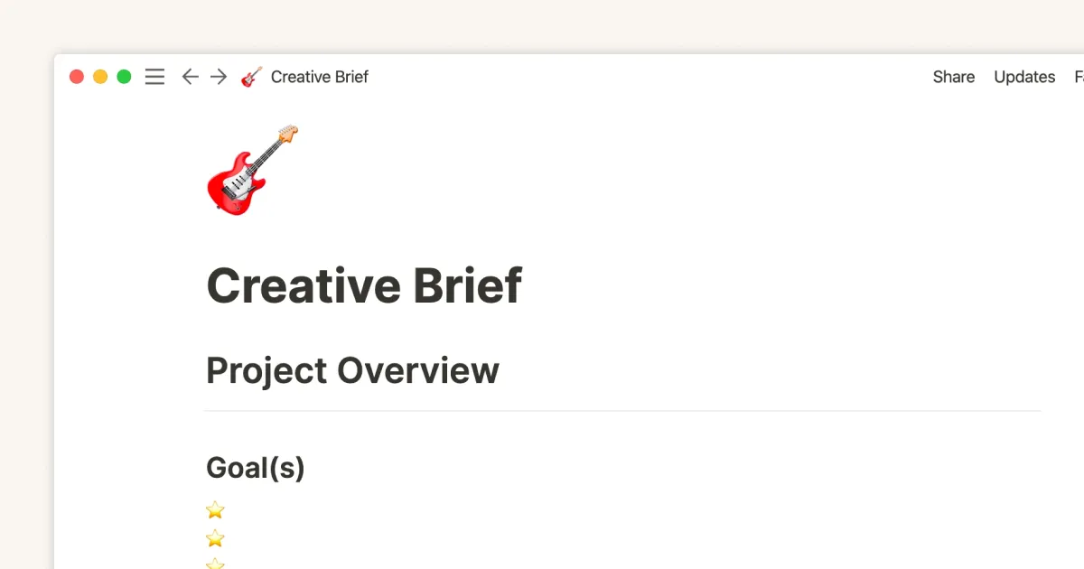 Creative briefs you can use for every project