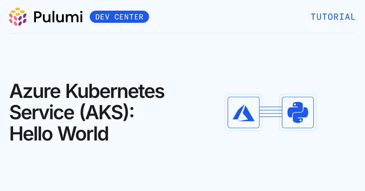 Azure Kubernetes Service (AKS): Hello World