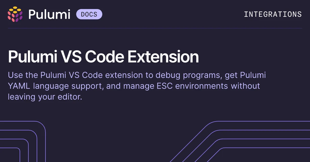 Pulumi VS Code Extension