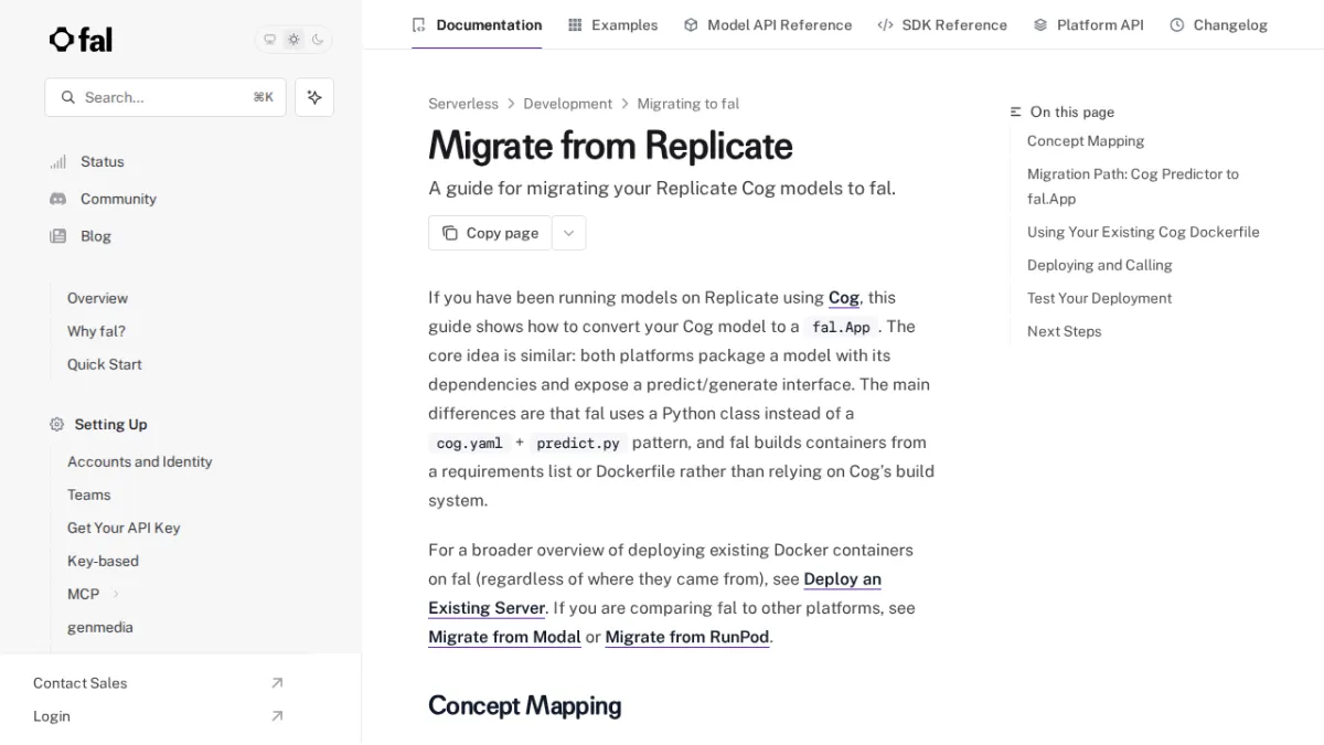 Migrate from Replicate - fal