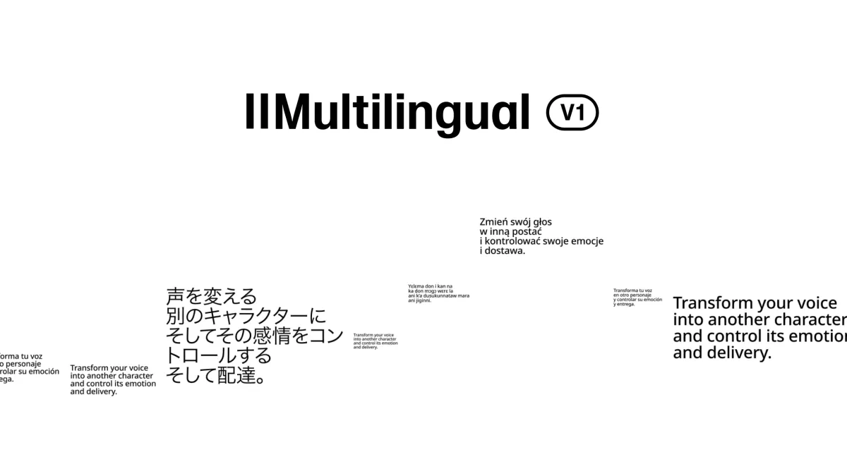 ElevenLabs — Introducing Eleven Multilingual v1