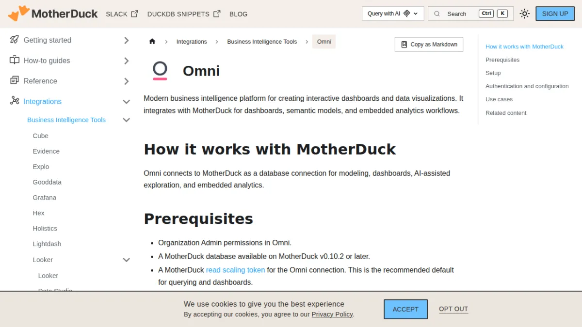 Omni | MotherDuck Docs