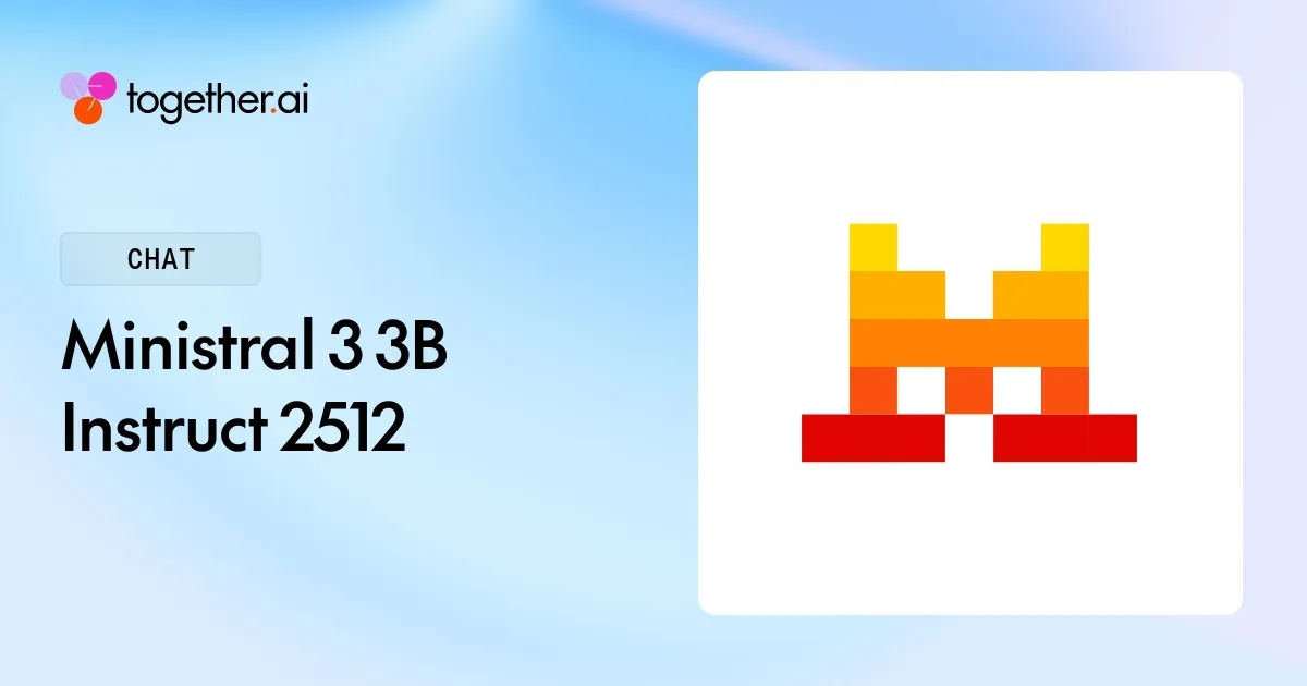 Ministral 3 3B Instruct 2512: Pricing, Benchmarks & Docs Pricing