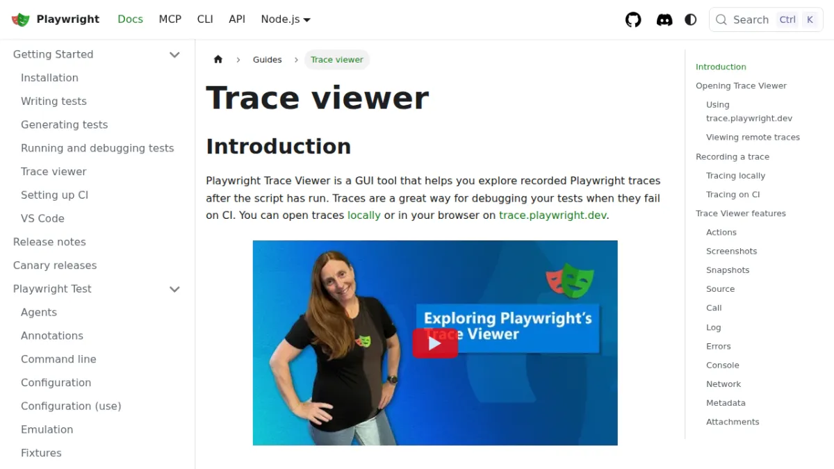 Trace viewer