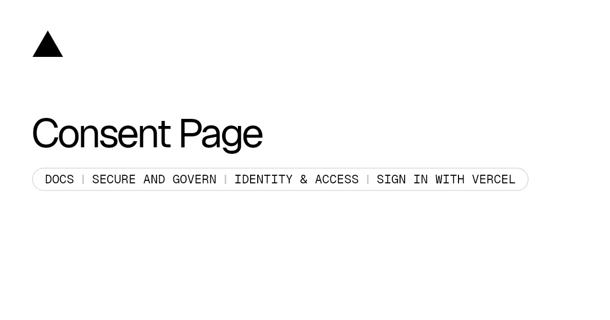 Consent Page