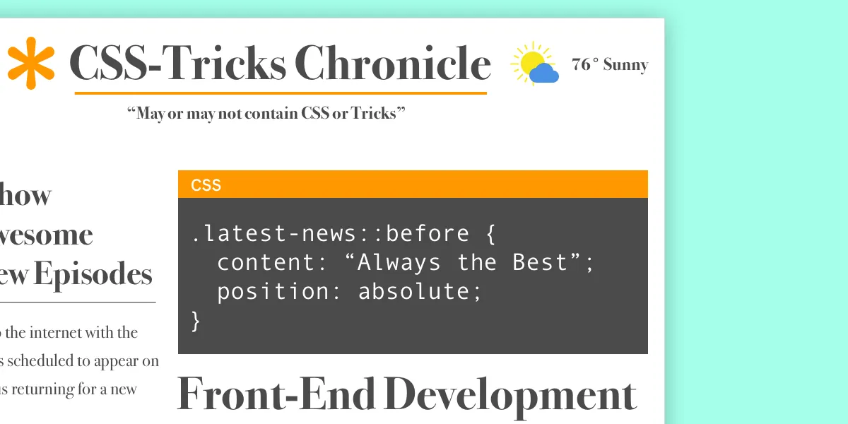 Print-Inspired Layout on the Web
