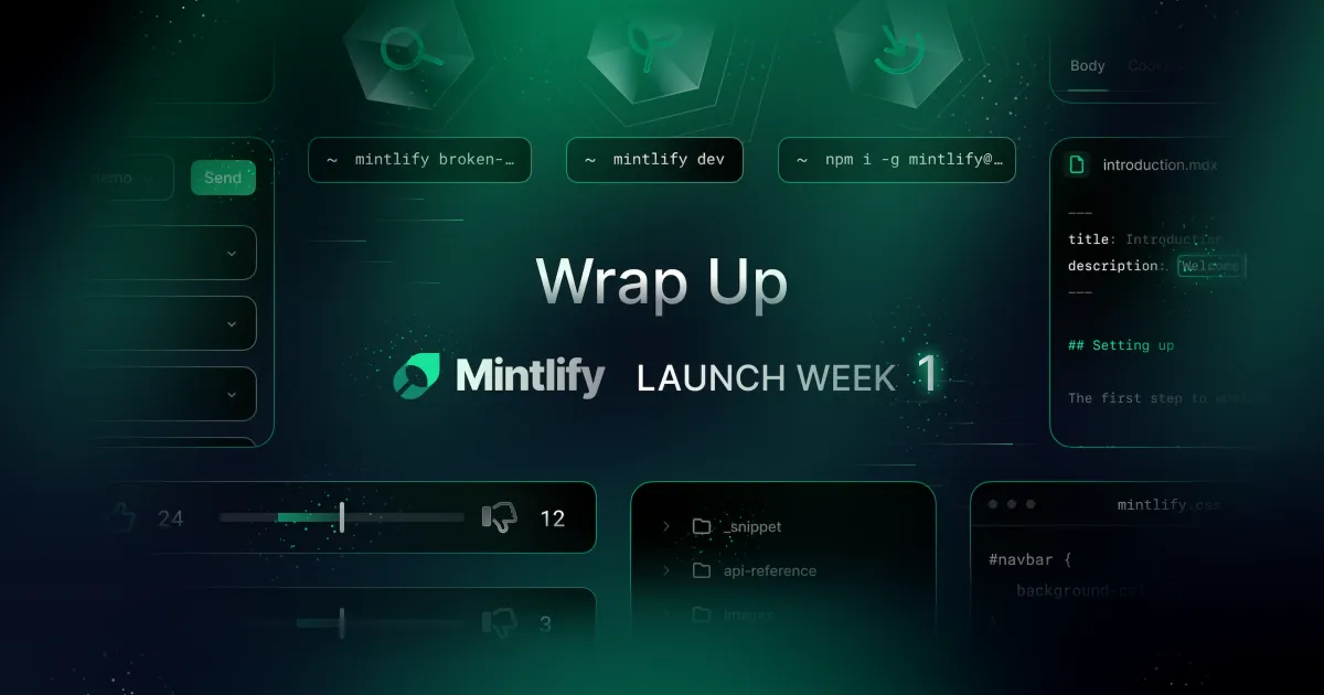 Launch Week I Wrapup