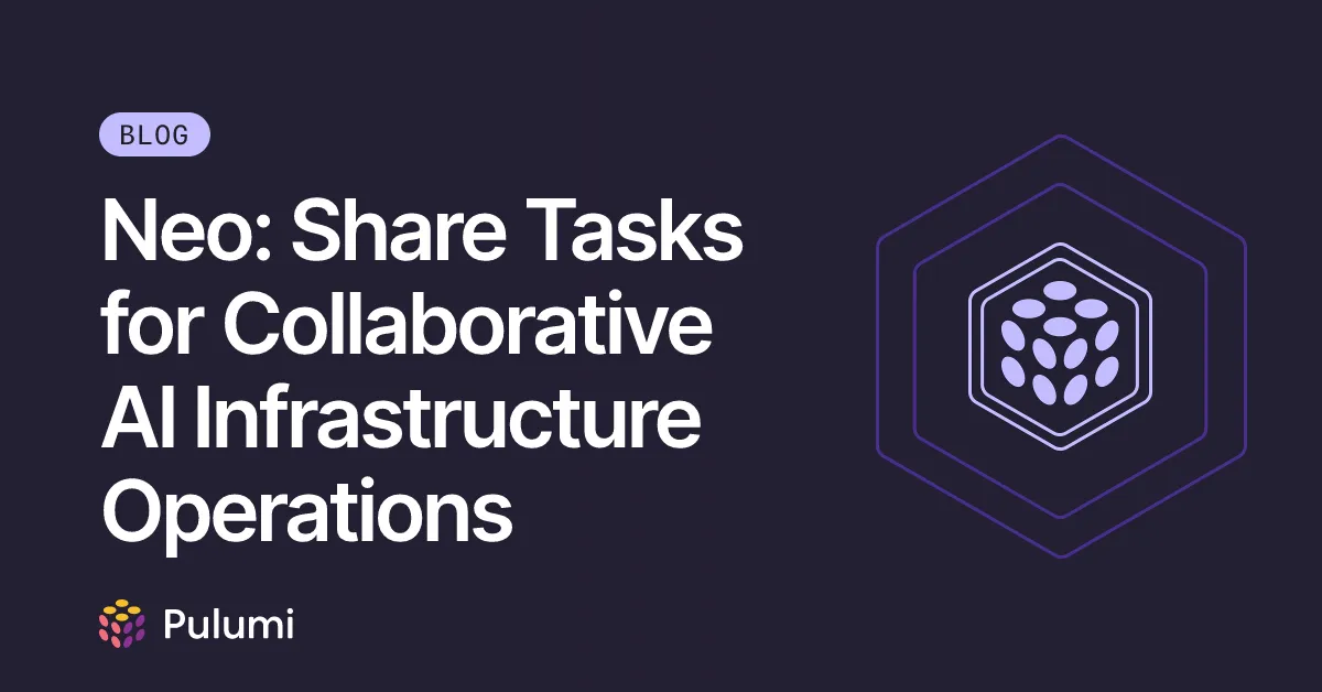 Neo: Share Tasks for Collaborative AI Infrastructure Operations