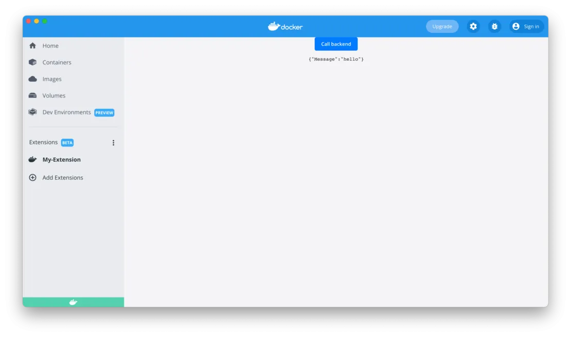 Build Your First Docker Extension