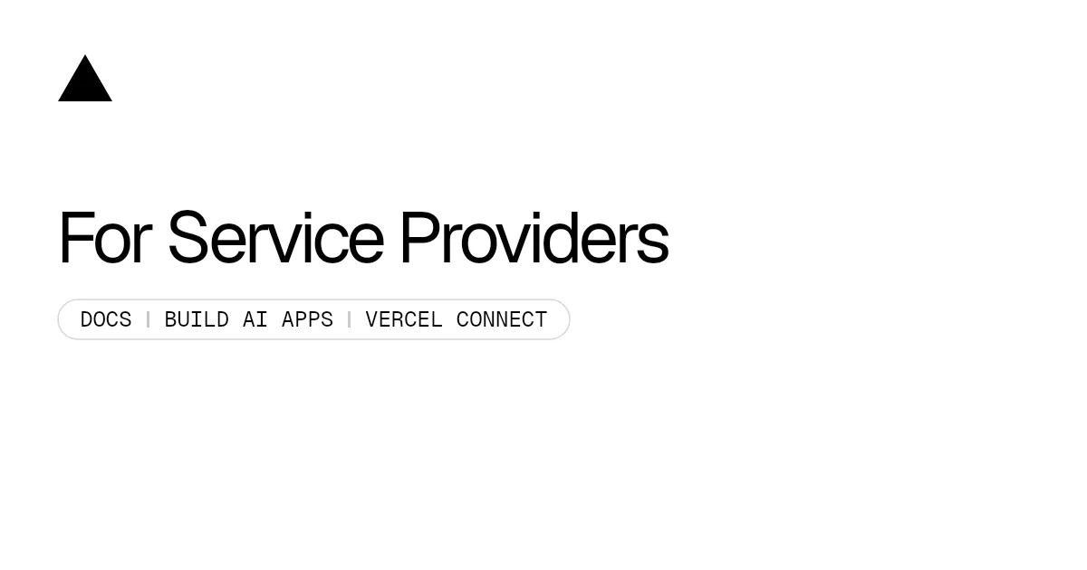 For Service Providers