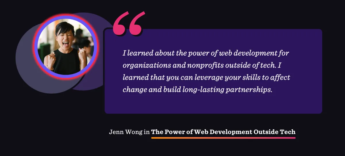 The Power of Web Development Outside Tech