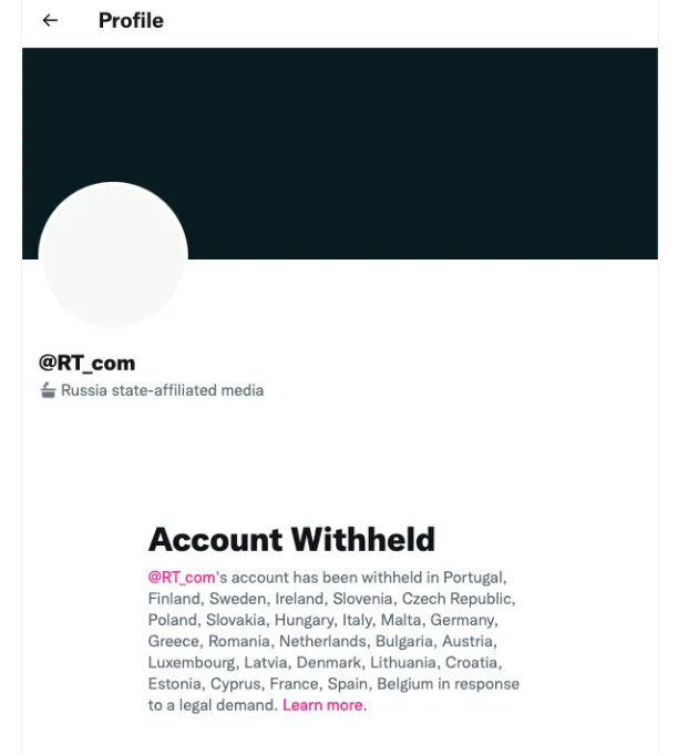 Twitter’s EU-only geoblocks of Russia Today off to a shaky start