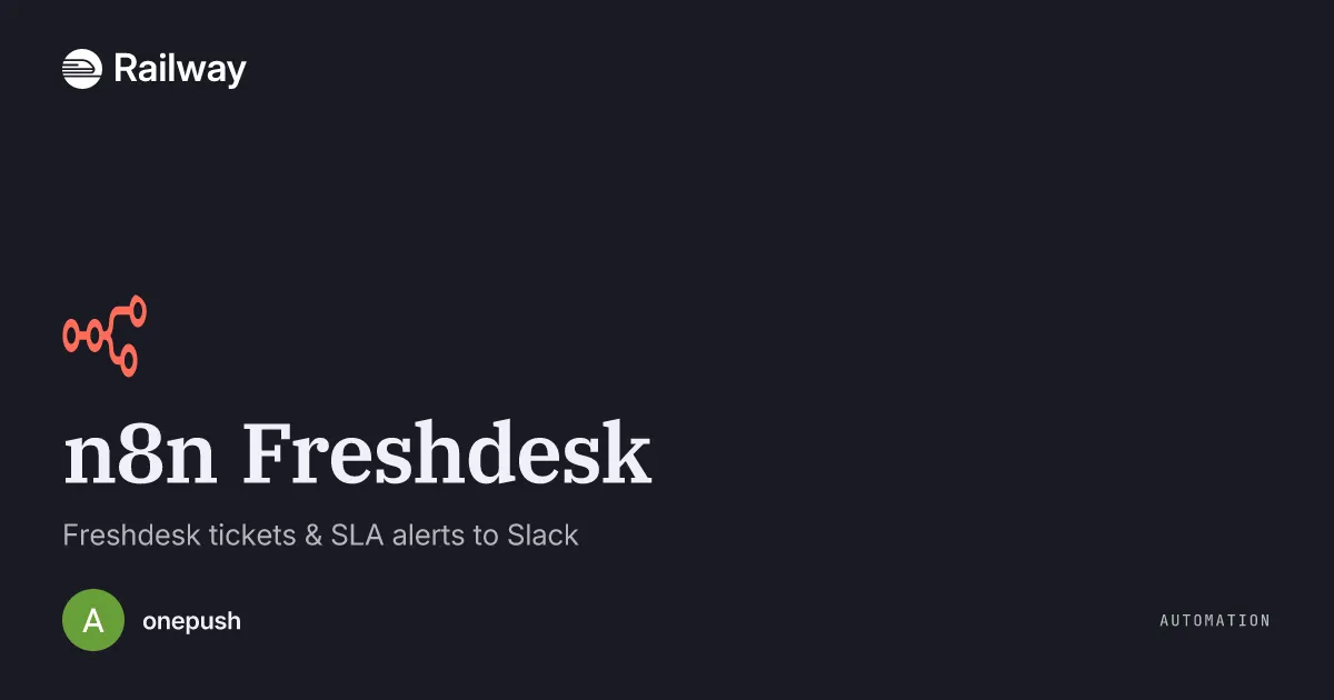 Deploy & Host n8n Freshdesk