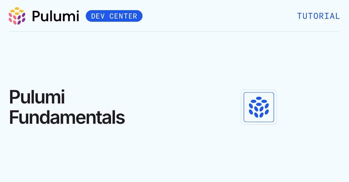 Pulumi Fundamentals