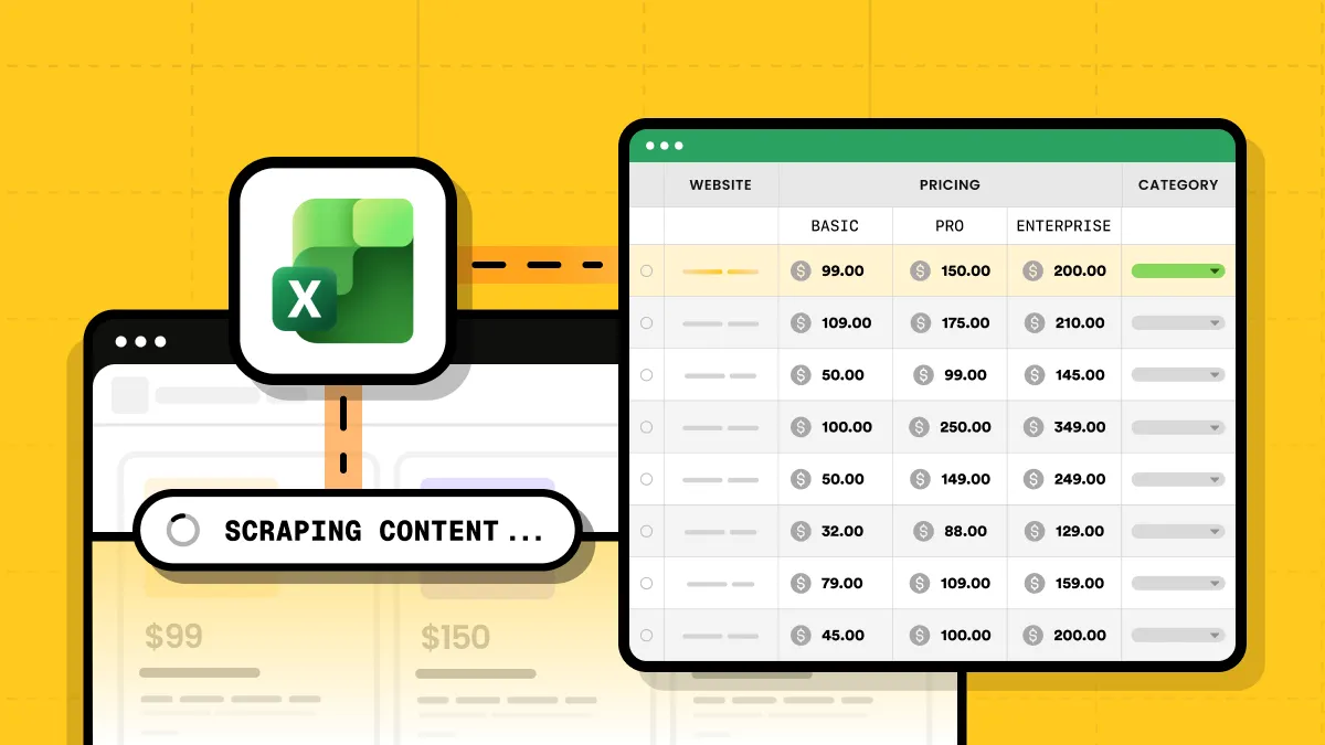 How to Scrape Website Data Into Excel (2026 Guide)