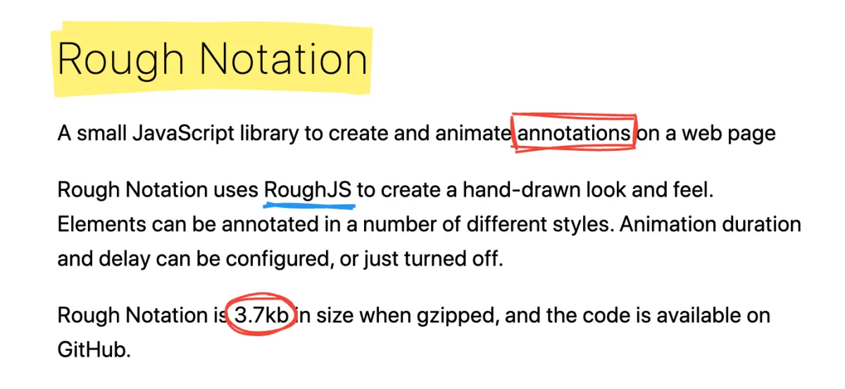 Rough Notation