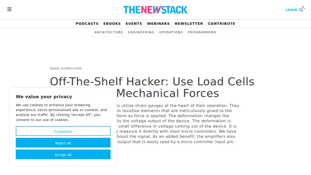 Off-The-Shelf Hacker: Use Load Cells to Measure Mechanical Forces
