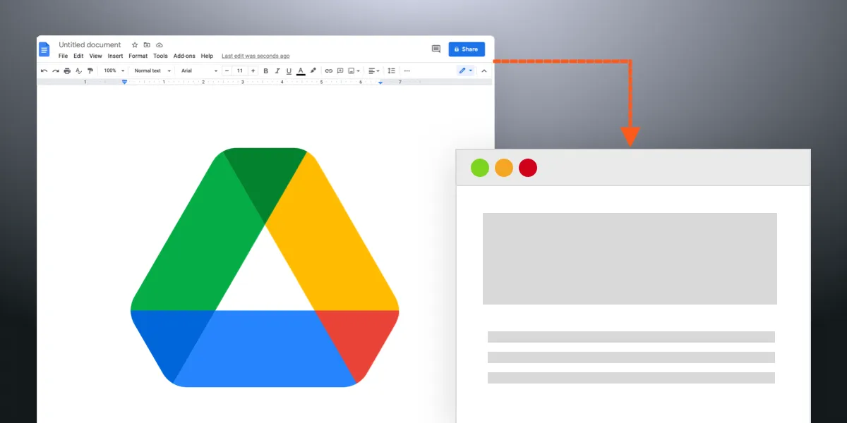 Using Google Drive as a CMS