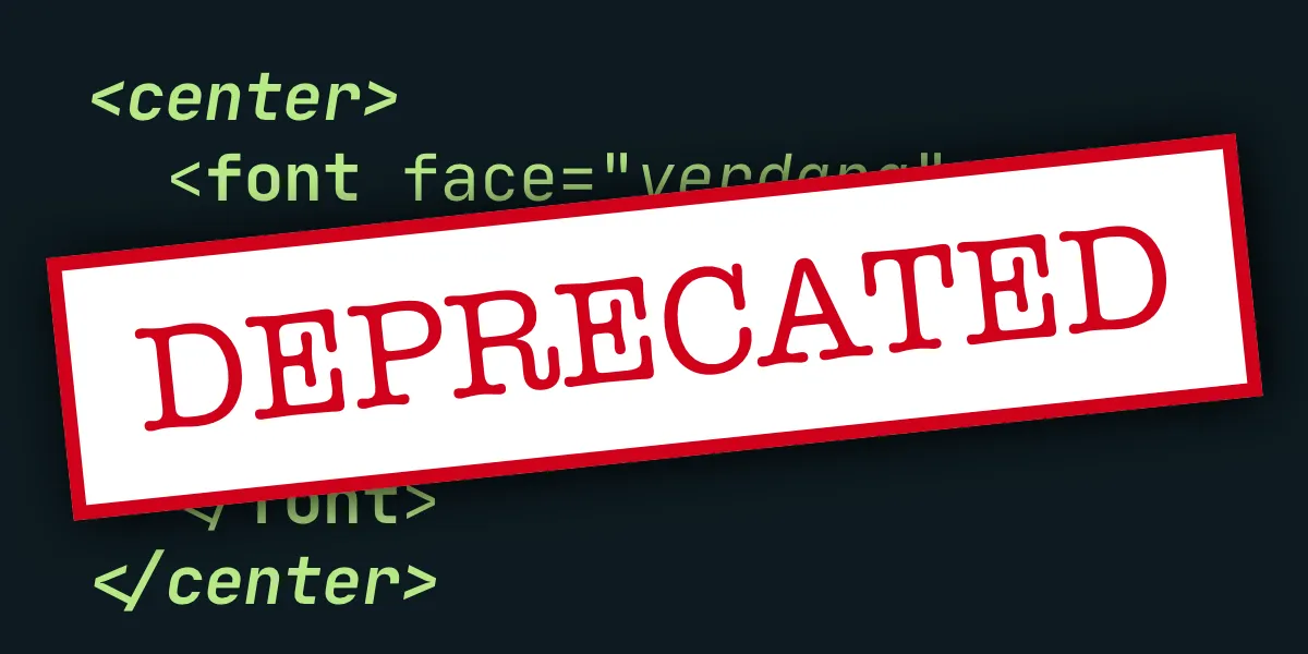 Why Do Some HTML Elements Become Deprecated?