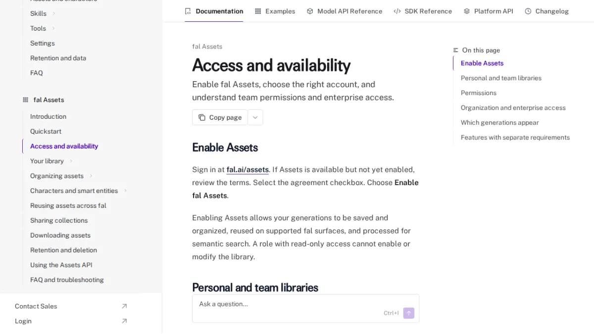 Access and availability - fal