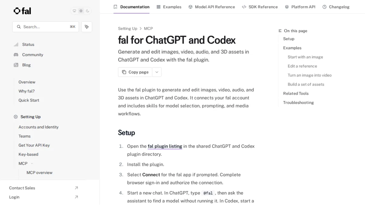 fal for ChatGPT and Codex - fal