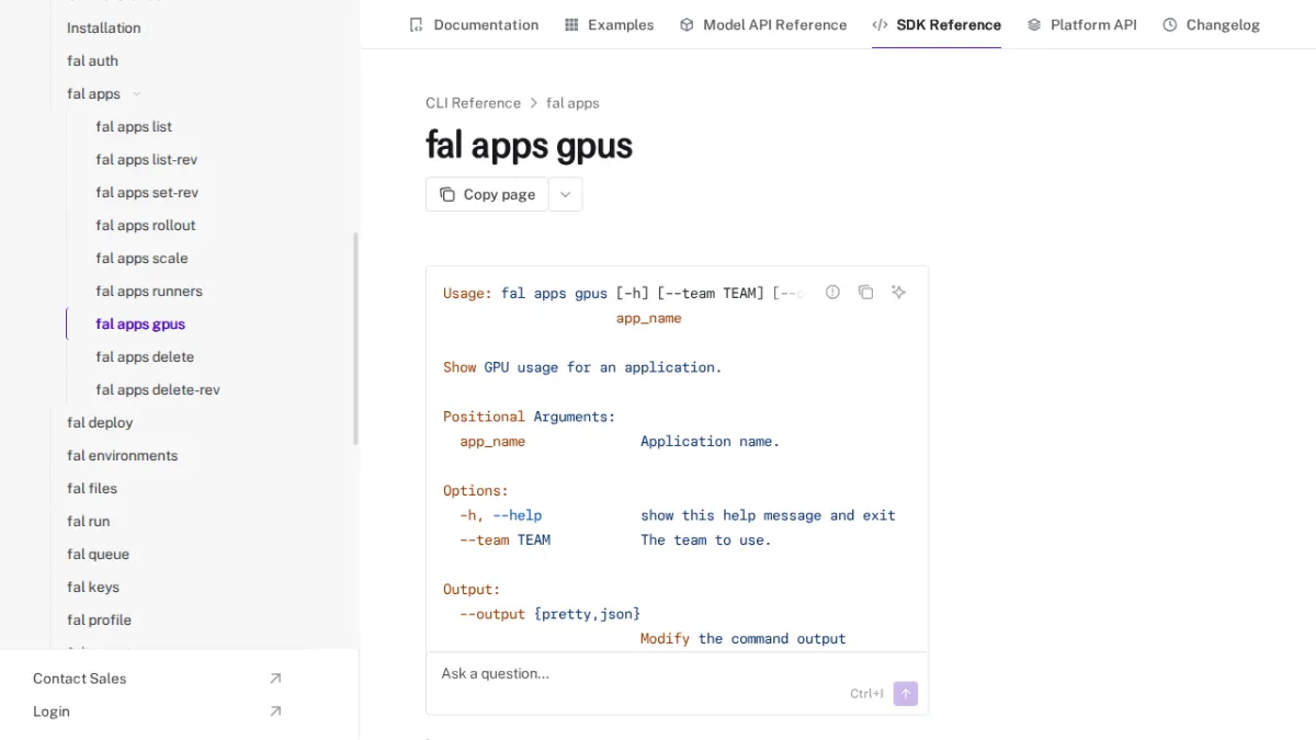 fal apps gpus - fal