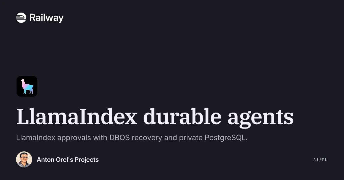 Deploy & Host LlamaIndex durable agents