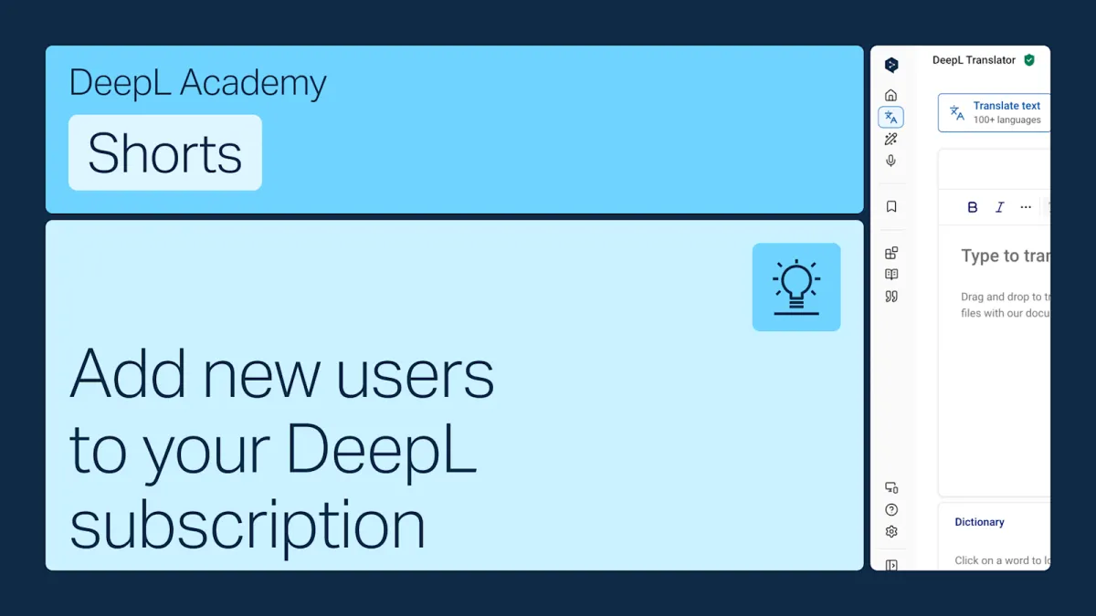 Add new users to your DeepL subscription