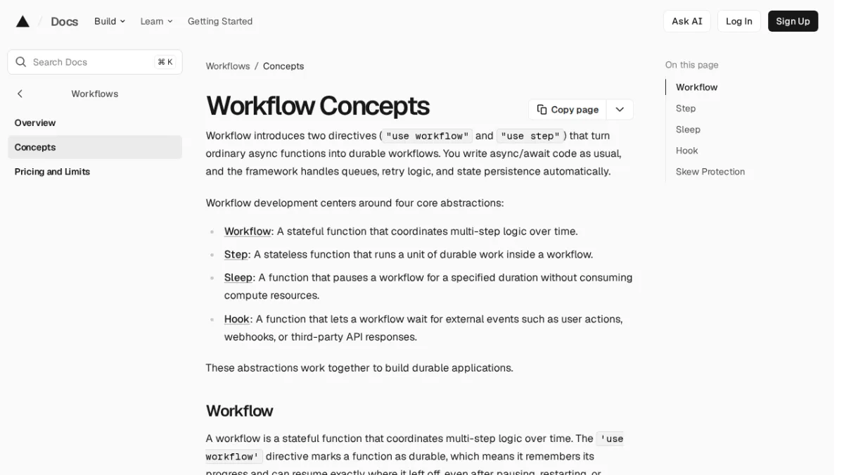 Workflow Concepts