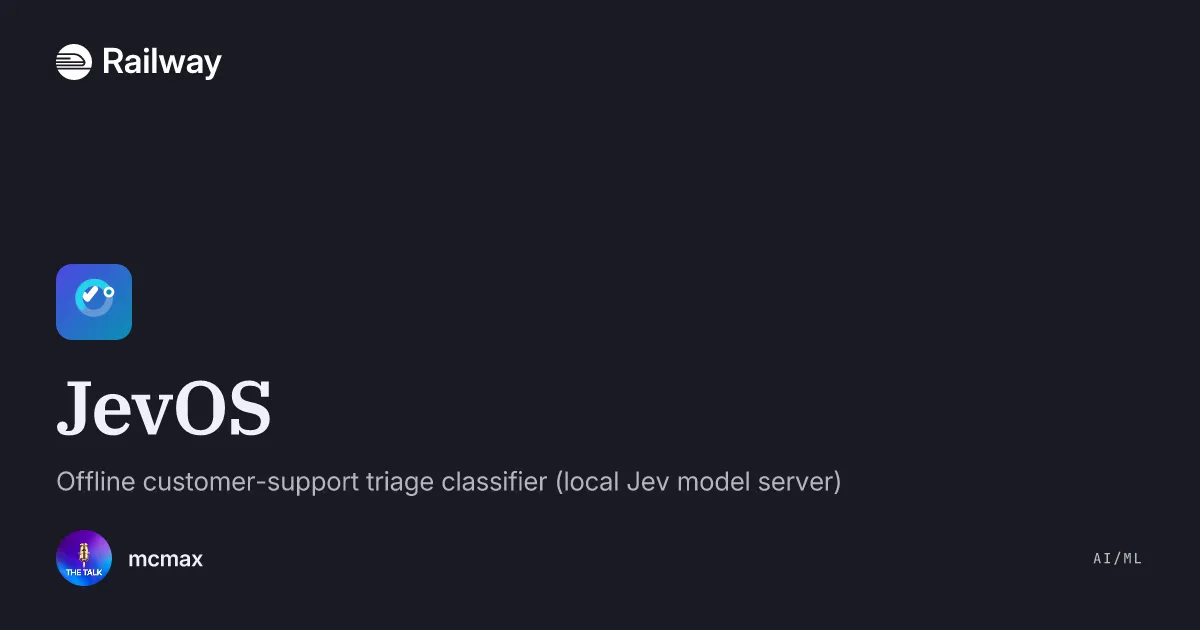 Deploy & Host JevOS