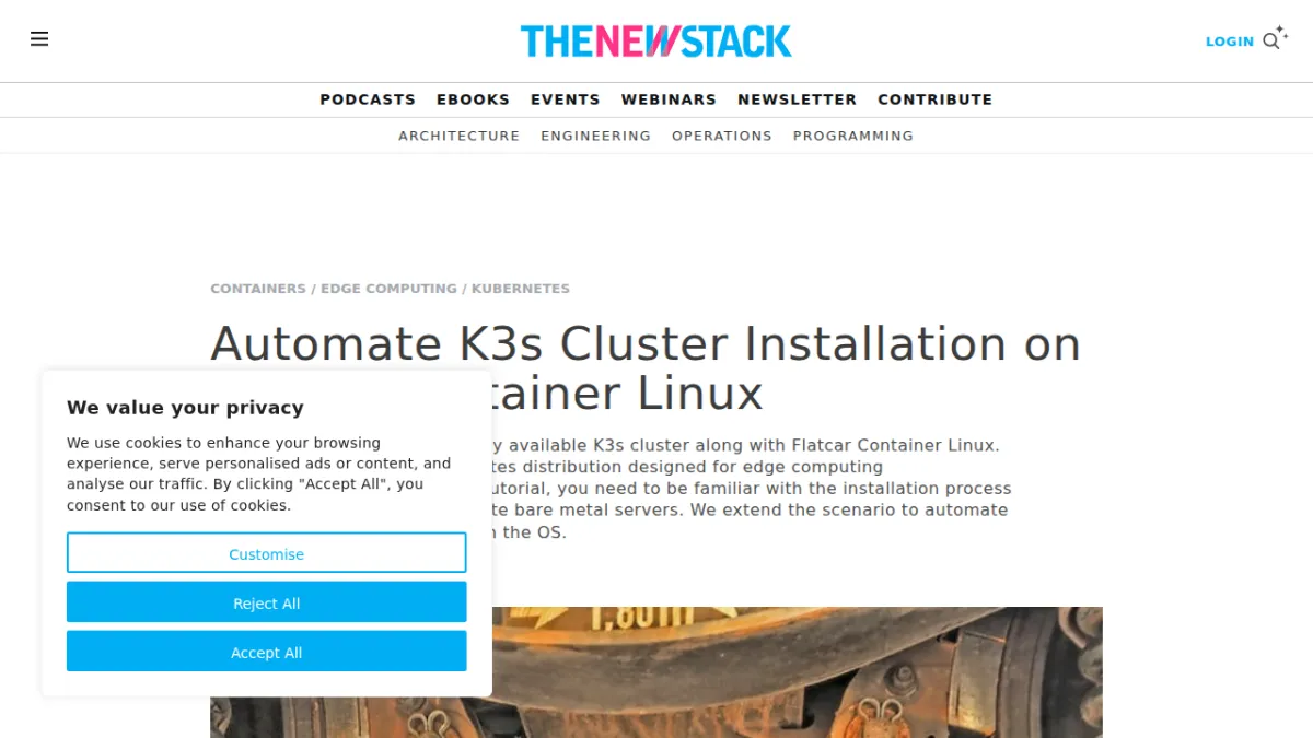 Automate K3s Cluster Installation on Flatcar Container Linux